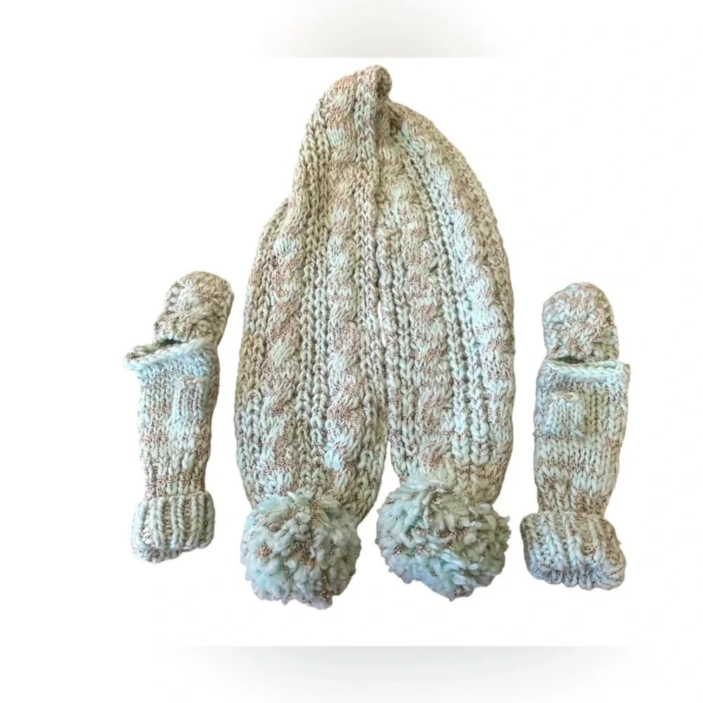 Toby Matching Scarf with Gloves Mittens Girl Youth Size